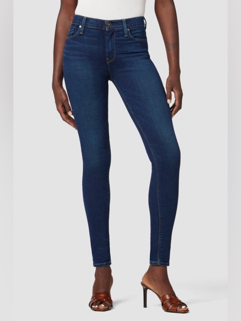 Hudson Nico Super Skinny High Rise Dark Wash Jeans In Color Obscurity Size 32